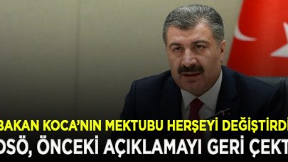 Sağlık Bakanı Koca'nın mektubu, uluslararası bilim insanlarına geri adım attırdı!