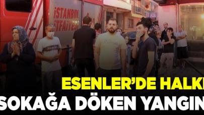 Esenler'deki yangın halkı sokağa döktü