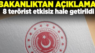 8 PKK'lı etkisiz hale getirildi