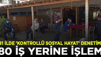 81 ilde 'kontrollü sosyal hayat' denetimi: 722 araç trafikten men edildi