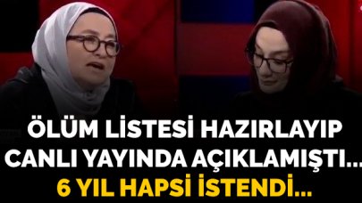 Ölüm listesi hazırlayan Sevda Noyan için 6 yıl hapis istemi