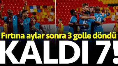 Trabzonspor'dan muhteşem açılış! Kaldı 7...