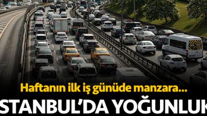 İstanbul'da trafik yoğunluğu yüzde 42