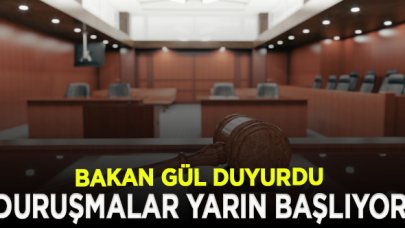 Duruşmalar yarın yeniden başlıyor