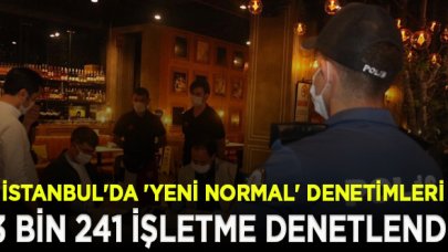 İstanbul'da 'Yeni normal' denetimleri; 3 bin 241 işletme denetlendi