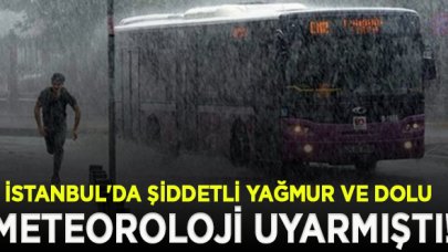 İstanbul'da şiddetli yağmur ve dolu|Sancaktepe'de yıldırım düştü!