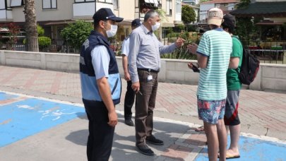 Büyükçekmece'de maske denetimi