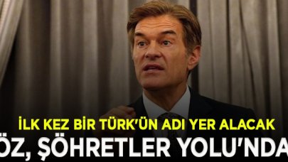 Dr. Mehmet Öz, Şöhretler Yolu'na adı yazılacak ilk Türk oldu!