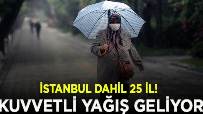 Meteoroloji sarı kodla uyardı: Kuvvetli yağış geliyor