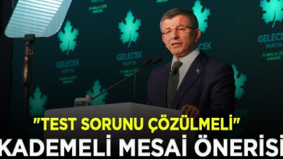 Davutoğlu'ndan kademeli mesai önerisi