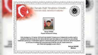 Yüksekova'da bir asker şehit oldu|  Şehit Piyade Recep Durak kimdir?