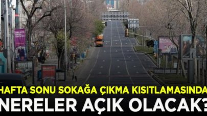 Hafta sonu sokağa çıkma kısıtlaması hangi saatlerde uygulanacak|Hangi işletmeler açık olacak?