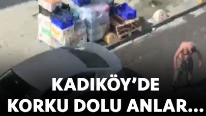 Satırla sokak ortasında kendine zarar verdi