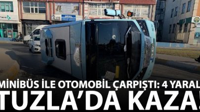 Tuzla'da feci kaza! 4 yaralı var...