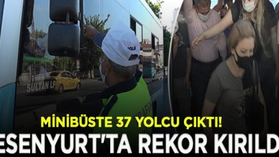 Esenyurt'ta rekor kırıldı: Minibüste 37 yolcu çıktı!