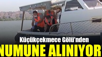 Küçükçekmece Gölü'ndeki incememelerde numune alındı