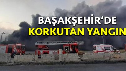 Başakşehir'de korkutan yangın