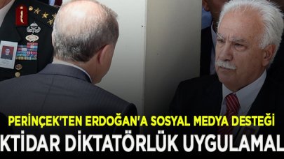 Doğu Perinçek'ten Erdoğan'a sosyal medya desteği: Milli devletin diktatörlük uygulaması gerekir