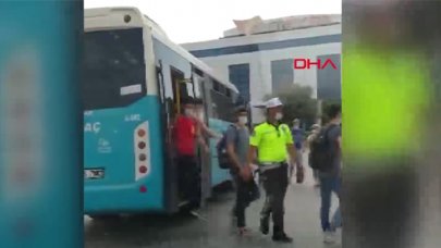 Esenyurt'ta fazla yolcusu olan otobüs trafikten men edildi