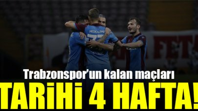 Süper Lig 2019-2020 sezonu Trabzonspor'un kalan maçları | Hafta hafta fikstür