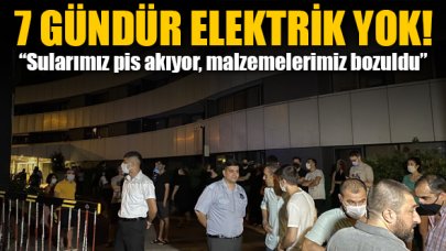 7 gündür elektrikleri olmayan site sakinleri isyan etti