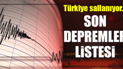 En son deprem ne zaman ve nerede oldu? 7 Temmuz Salı son depremler listesi