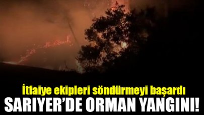 Sarıyer'de orman yangını!