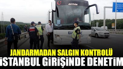 Jandarmadan İstanbul girişinde denetim