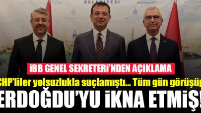 CHP'lilerin yolsuzlukla suçladığı İBB Genel Sekreteri'nden flaş açıklama: Tüm gün görüşüp Erdoğdu'yu ikna etmiş!