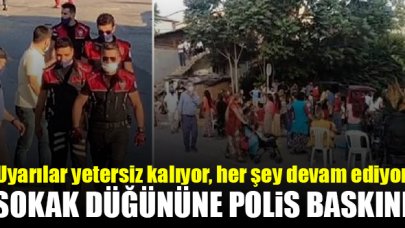 Ataşehir'deki sokak düğününe polis baskını