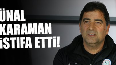 Süper Lig'de flaş ayrılık! Ünal Karaman Çaykur Rizespor'dan istifa etti