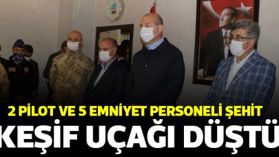 Van'da keşif uçağı düştü! 7 şehit