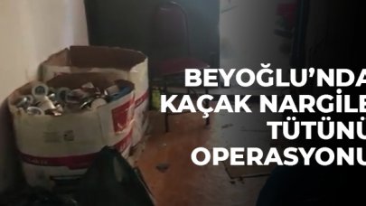 Kaçak nargile tütünü operasyonu devam ediyor: Beyoğlu'nda 1 gözaltı