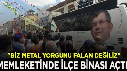 Davutoğlu, memleketi Konya'da ilçe binasını açtı