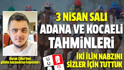 3 Nisan 2018 Salı Adana ve Kocaeli At Yarışı Tahminleri