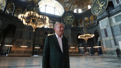 Cumhurbaşkanı Erdoğan'dan 'Ayasofya' paylaşımı