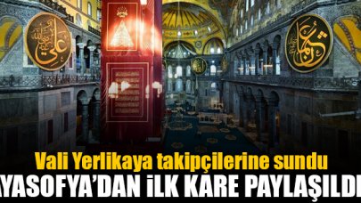 İstanbul Valisi Ali Yerlikaya'dan Ayasoyfa Camii paylaşımı