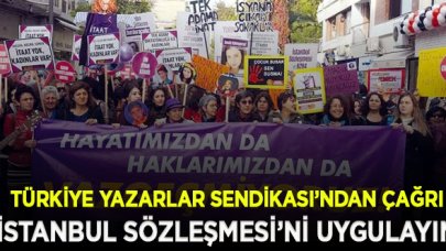 TYS'den çağrı: İstanbul Sözleşmesi’ni uygulayın