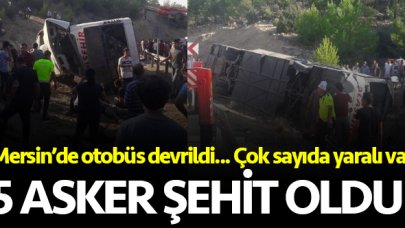 Mersin'de devrilen otobüste 4 asker şehit oldu! Şehit ve yaralı askerlerin İsimleri açıklandı mı?