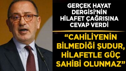 Fatih Altaylı: Cahiliyenin bilmediği şudur, hilafetle güç sahibi olunmaz