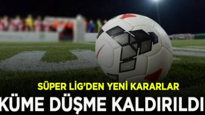 TFF 1. Lig'de küme düşme 2019/2020 Sezonu için kaldırıldı!