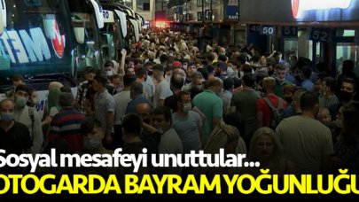 Otogarda Kurban Bayramı yoğunluğu