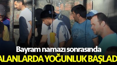 Kurban pazarları ve kesim alanlarında yoğunluk giderek artıyor