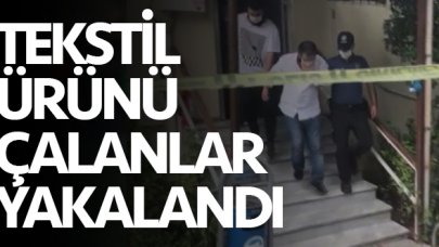 Pendik'te iş yerinden tekstil ürünü çalan Çeçen şüpheliler yakalandı