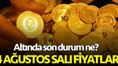 Gram altın kaç lira (TL)? 4 Ağustos Salı gram, çeyrek, yarım ve cumhuriyet altını alış ve satış fiyatları