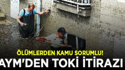 AYM'den TOKİ itirazı: Seldeki ölümlerden kamu sorumlu!