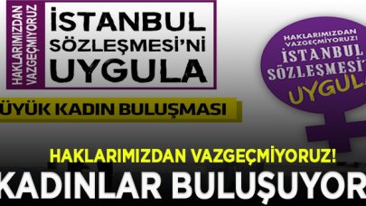 Kadınlar, İstanbul Sözleşmesi için buluşuyor: Haklarımızdan vazgeçmiyoruz!