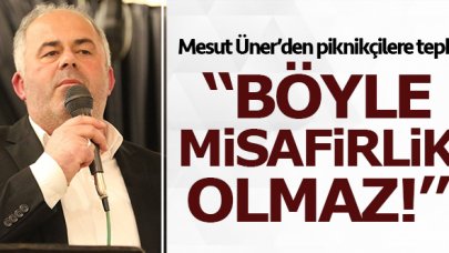 Çatalca Belediye Başkanı Mesut Üner'den piknikçilere tepki: Böyle misafirlik olmaz