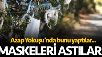 Azap Yokuşu'na maskelerini astılar!