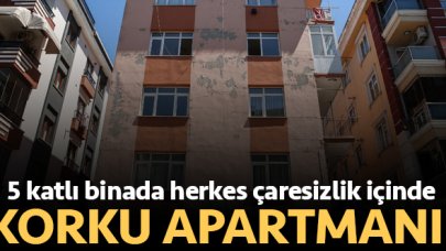 Kolonları ve duvarları çatlak binada çaresizce bekliyorlar